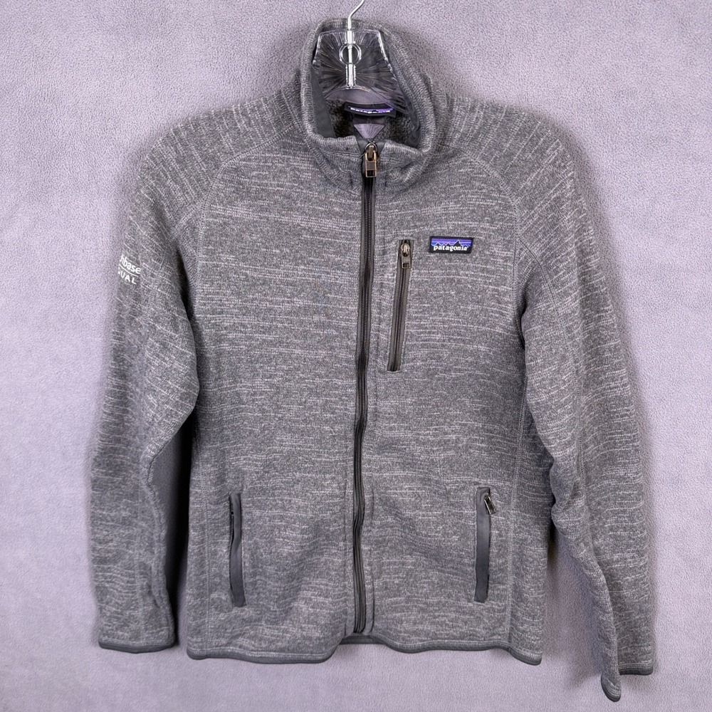 Patagonia Womens Small Better Sweater Jacket Gray Full Zip Fleece Couchbase Logo
